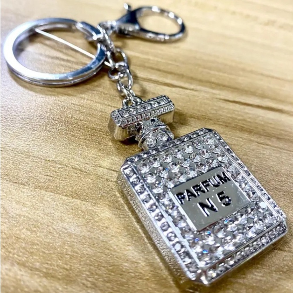 Stylish Perfume Bottle Keychain/Bag Charm